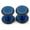 Blue, variant on Fake Faux Cheater Illusion Ear Plug Earrings with Metallic Finish 16G