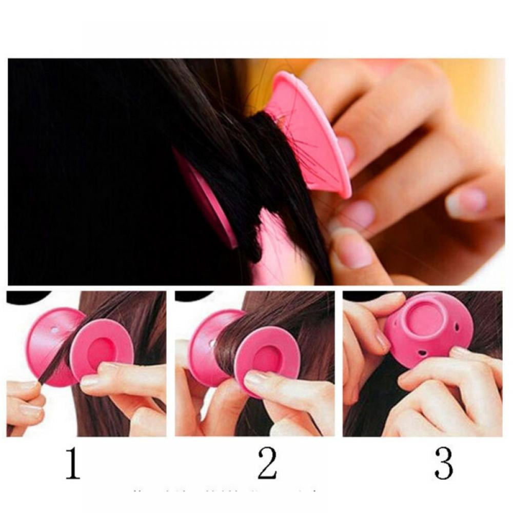 10 Pcs Magic Hair Rollers - No Clip Silicone Curlers Professional Hair Style Tools Accessories No Heat No Damage to Hair