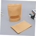 thumbnail image 3 of Milisten Kraft Paper Storage Pouch with Window 50Set Tea Packaging Pouches 11.8x3.9x1.2in, 3 of 8