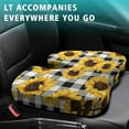 thumbnail image 4 of Premium Sunflower Pattern Memory Foam Seat Cushion Ergonomic Chair Pad for Office Chair, Car, Airplane & Bleachers Sciatica, Tailbone Hip & Back Pain Relief - Chair Cushion for Long Office Workers., 4 of 5