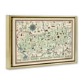 thumbnail image 4 of Stupell Industries Great Smoky Mountains Map History & Language Painting Gold Floater Framed Canvas Art Print Wall Art, 25 x 17, 4 of 10