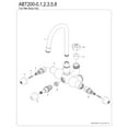 thumbnail image 3 of Kingston Brass ABT200-3 Vintage Gooseneck Tub Faucet Body in Antique Brass, 3 of 4