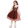 thumbnail image 4 of AWZXDE Girls Set with Plaid Dress and Matching Accessories for Themed Parties and Dress-Up Play, 4 of 8