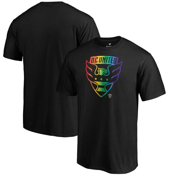 Men's Black D.C. United Logo Pride T-Shirt