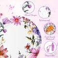 thumbnail image 2 of DAZLUTE 100PCS Floral Paper Plates and Napkins, Disposable Wildflower Tableware Party Supplies for Wedding Birthday Baby Shower Spring Tea Party Serves 25, 2 of 8