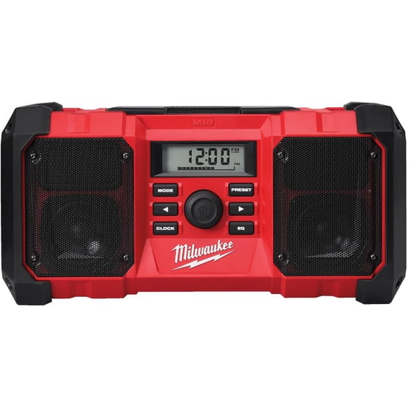 18 Volt AM-FM Job Site Utility Radio - Tool Only