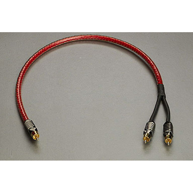 titel skruenøgle Bedøvelsesmiddel Straight Wire Encore II Subwoofer Cable Single to Dual RCA 4 Meter -  Walmart.com
