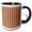 Black/White, variant on 3drose, Thick Peach Stripes Modern Art, 15oz Mug
