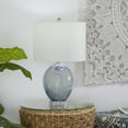 thumbnail image 2 of DecMode 23" Blue Table Lamp with White Linen Shade (2 Count), 2 of 10