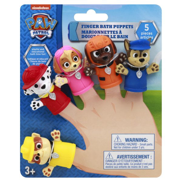 Nickelodeon Paw Patrol Bath Finger Puppets Walmart.com