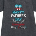 thumbnail image 2 of Cat in the Hat - Happy Fathers Day Thing 1 Thing 2 - Toddler And Youth Girls Fleece Dress, 2 of 4