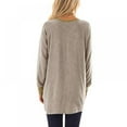 thumbnail image 3 of SHEMALL Women Sweater Long Sleeve Pullover Jersey Pocket Casual T-shirt, 3 of 4