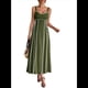thumbnail image 2 of Vestido A Rayas para Mujer, con Tirantes Finos, y , Fluido Verde S, 2 of 7