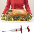 Meat Syringe Set 1oz With 3 Marinade Needles For Turkey, Beef, Steak