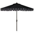 thumbnail image 2 of SAFAVIEH Outdoor Collection Elegant Valance 11-Foot Round Umbrella Navy/White, 2 of 7