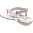 thumbnail image 3 of Lucita Crab Crab-1809KM Little Girls Gladiator Rhinestone Comfort Flat Sandals, 3 of 7