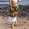 thumbnail image 6 of Cactus Beach Skirts Summer Dress Chiffon Women's Casual Polyester Strap Beach Dress for Summer Beach Party, 6 of 6