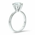 thumbnail image 6 of HeartsAndYou 1.2ct Engagement Ring for Women Round Cut Moissanite 6 Prong Solitaire 18k White Gold Over Silver, 6 of 8