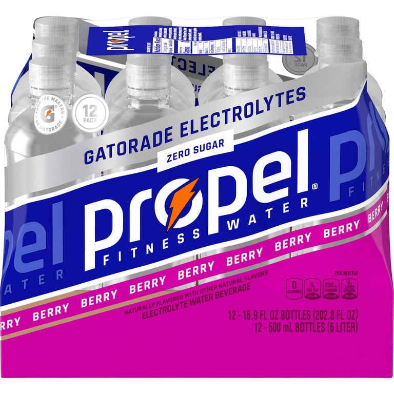 Propel Berry Electrolyte Water, 16.9 fl oz, 12 Pack photo 1