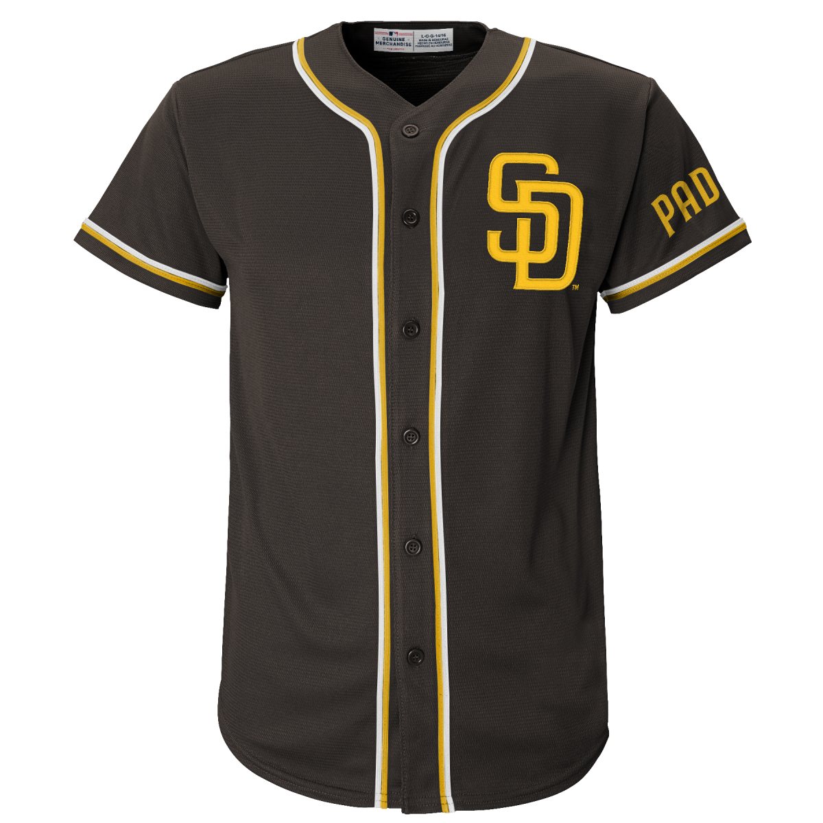 MLB San Diego Padres Youth Primary Color Synthetic Jersey