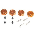thumbnail image 3 of Esquirla 12mm Aluminum Wheel Hub Adaptor - 4 Pieces - RC Model Car Replacement Gold, 3 of 7
