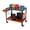 orange, variant on Home Mobile Welding Workbench with Tool Tray, 36" x 24" Welding Table Top, Double-Layer Storage Board, 11 Hooks, 600 Lb