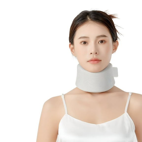 XIRQI Neck Brace,Sponge Neck Brace for Women,Neck Brace for Sleeping,Gray
