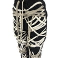 thumbnail image 3 of Franhais Women Spring Jeans, Lacing Straps Drawstring Middle Waist Casual Loose Pants for Girls, Grey/Black/Yellow/Multicolor, 3 of 7