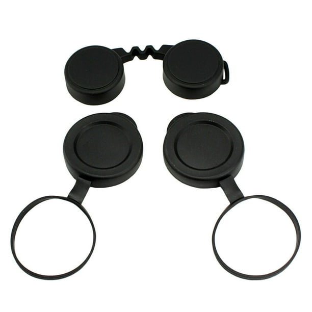 BRIGHTFUFU 1 Juego de tapas de goma para lentes de objetivo binoculares para protección