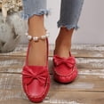 thumbnail image 5 of Crunowin Women's Round Toe Comfort Shoes, Soft Sole Casual Design Covered-Toe Everyday Flat Flats Red, 5 of 9