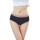 thumbnail image 2 of Gibobby Pantaletas de encaje cintura alta Calzoncillos de malla transparente para mujer Bragas de seda de hielo de alta comodidad de primavera(Negro,XL), 2 of 3