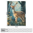 thumbnail image 4 of Orinice Buck Deer Blanket Soft Hunting Blanket Cozy Warm Hunter Animal Decor Bedding Stuff Fuzzy Plush Throw Blanket Gifts for Lover Boys Girls Kids Women Adults Bed Travel  60x80in, 4 of 6