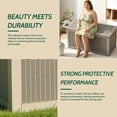 thumbnail image 3 of fazzn 260 Gallon Resin Deck Box Outdoor Indoor Waterproof Storage Box for Patio Furniture Pool Accessories Storage for Cushion Garden Tools (Brown pattern), 3 of 6