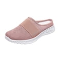 thumbnail image 2 of Norvail Mesh Flats for Women Backless Breathable Mesh Walking Mules Sneakers Open Back Slip On Shoes Closed Toe Slides Slippers Comfortable Lightweight Casual Soft Soles Slippers, 2 of 4