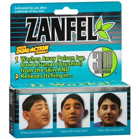 Zanfel Wash For Poison Ivy, Oak & Sumac (Urushiol) 1 oz (Pack of