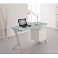 thumbnail image 1 of Bureau avec dessus en verre trempé, Blanc, 1 of 2