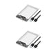 thumbnail image 4 of Moyic Caja HDD transparente USB3.0 SSD Caja mecánica externa de estado sólido SATA a USB Compatible con dispositivo móvil de 6TB Transparente USB 3.0 2Conjunto, 4 of 6