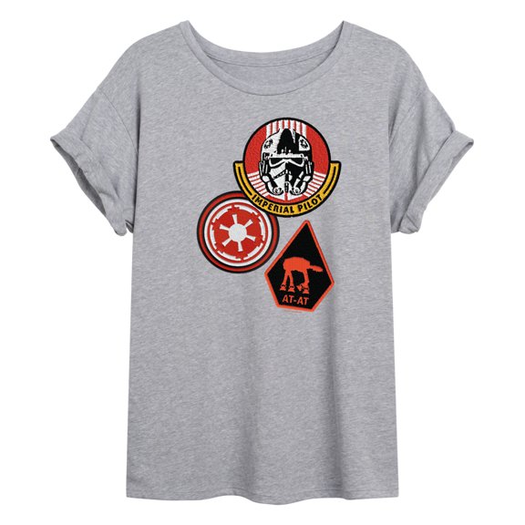 The Mandalorian And Grogu - Imperial Pilot - Juniors Oversized Graphic T-Shirt