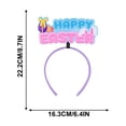 thumbnail image 3 of Easter Headband Easter Eggs Rabbits Ears Chicken Hair Hoop Hair Bands Happy Easter Day Hairband Hair Accessories Easter Themed Party Decorations, 3 of 6