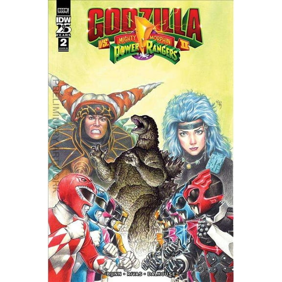 Godzilla Vs. The Mighty Morphin Power Rangers II #2C VF ; IDW Comic Book