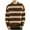 c01Brown, variant on LNWUY Sweaters for Men Vintage Fall Grandpa Striped Sweater Fashion Knit Oversized Round Neck Long Sleeve Pullover Sweater Khaki XXL
