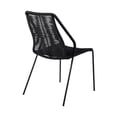 thumbnail image 5 of Fineline and Clip Indoor Outdoor 9 Piece Dining Set in Dark Eucalyptus Wood with Superstone and Black Rope, 5 of 5