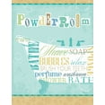 thumbnail image 2 of Pela Studio 20x24 White Modern Wood Framed Museum Art Print Titled - Bathroom Words Tub I, 2 of 4