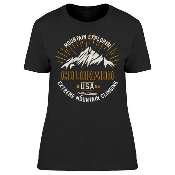 Mountain Climbing Usa T-Shirt Women -Image by Shutterstock, Female Large