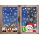 thumbnail image 2 of Pegatinas navideñas Copos de nieve Pegatinas para ventanas DIY Papá Noel Lindo Reno Etiqueta de vidrio Calcomanías estáticas reutilizables extraíbles Deco para el hogar/Tienda, 2 of 4