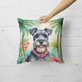 thumbnail image 2 of Schnauzer Luau Throw Pillow 18 in x 18 in, 2 of 5