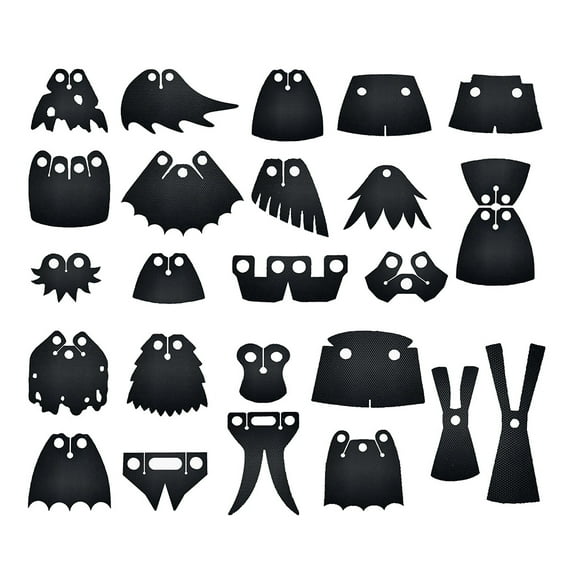 Building Block Figure Accessory Black Cape