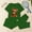 Green, variant on Dianli 3 Piece Pajama Set Loungewear Women's Short Sleeve Top Shorts And Pants Set Comfortable Cotton Blend Soft Breathable Casual Homewear Sleepwear Gift Set
