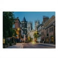 thumbnail image 2 of Gothic Cutting Board, York Minster View in Evening Cityscape Historical Landmark Street in the England, Decorative Tempered Glass Cutting and Serving Board, Large Size, Multicolor, by Ambesonne, 2 of 5