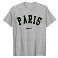 thumbnail image 5 of Lkhaha Women's T Shirts Letter Print Summer Short Sleeve Casual Crew Neck Trendy Outfits Light Gray L, 5 of 5